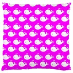 Cute Whale Illustration Pattern Standard Flano Cushion Cases (One Side)  Front