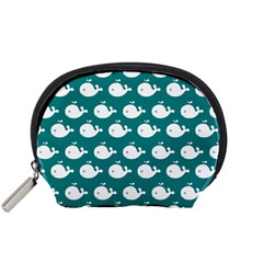 Cute Whale Illustration Pattern Accessory Pouches (Small) 