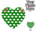 Cute Whale Illustration Pattern Playing Cards 54 (Heart)  Front - HeartK