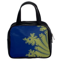 Blue And Green Design Classic Handbags (2 Sides) by digitaldivadesigns