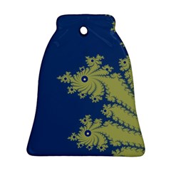 Blue And Green Design Bell Ornament (2 Sides)