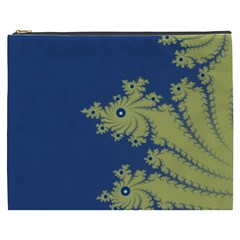 Blue And Green Design Cosmetic Bag (xxxl)  by digitaldivadesigns