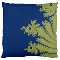 Blue And Green Design Standard Flano Cushion Cases (one Side)  by digitaldivadesigns