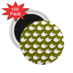 Cute Whale Illustration Pattern 2 25  Magnets (100 Pack)  by GardenOfOphir