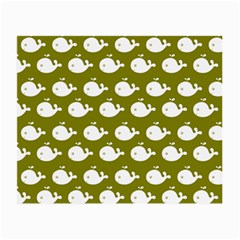 Cute Whale Illustration Pattern Small Glasses Cloth (2-side) by GardenOfOphir