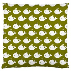 Cute Whale Illustration Pattern Standard Flano Cushion Cases (one Side)  by GardenOfOphir