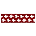 Cute Whale Illustration Pattern Satin Scarf (Oblong) Front