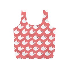 Cute Whale Illustration Pattern Full Print Recycle Bags (s) 