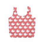 Cute Whale Illustration Pattern Full Print Recycle Bags (S)  Front