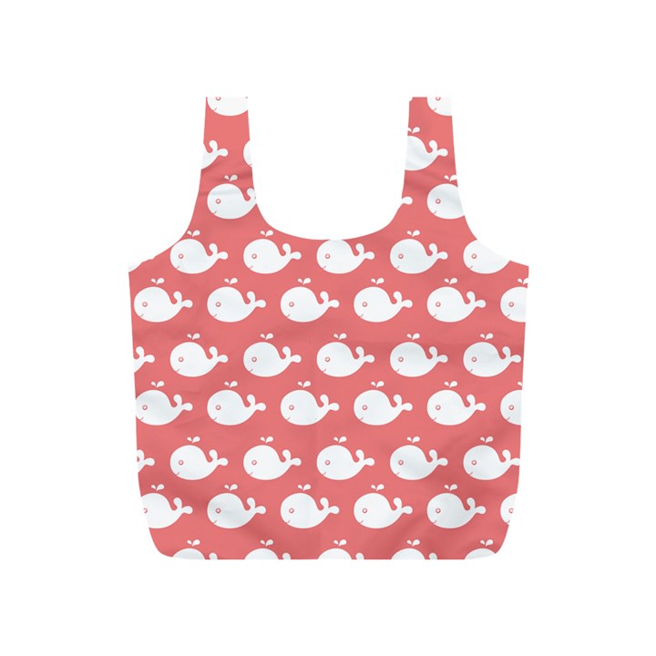 Cute Whale Illustration Pattern Full Print Recycle Bags (S) 
