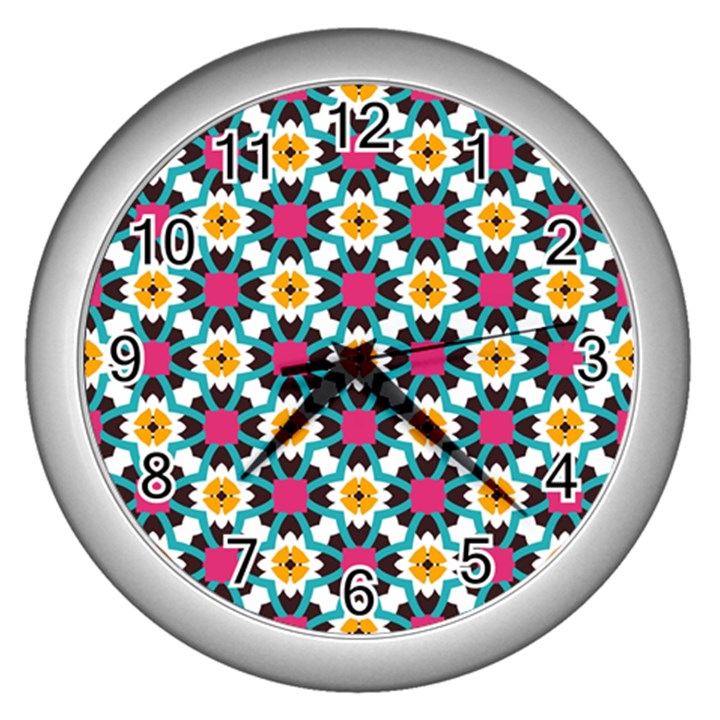 Cute Pattern Gifts Wall Clocks (Silver) 