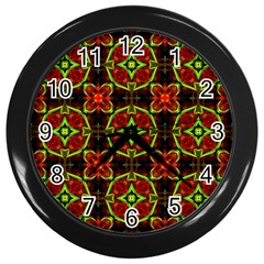 Cute Pattern Gifts Wall Clocks (black)