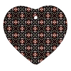 Cute Pattern Gifts Heart Ornament (2 Sides)