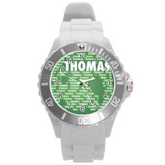 Thomas Round Plastic Sport Watch (L)