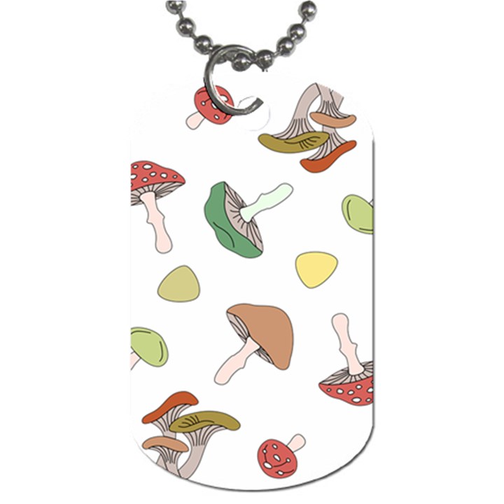 Mushrooms Pattern 02 Dog Tag (One Side)