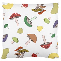 Mushrooms Pattern 02 Large Cushion Cases (two Sides)  by Famous