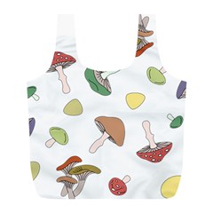 Mushrooms Pattern 02 Full Print Recycle Bags (l)  by Famous