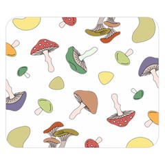 Mushrooms Pattern 02 Double Sided Flano Blanket (small)  by Famous