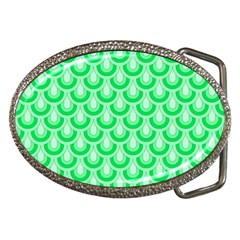 Awesome Retro Pattern Green Belt Buckles