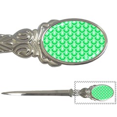 Awesome Retro Pattern Green Letter Openers