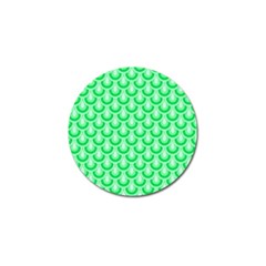 Awesome Retro Pattern Green Golf Ball Marker (4 pack)