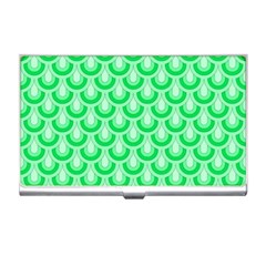 Awesome Retro Pattern Green Business Card Holders by ImpressiveMoments