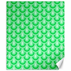 Awesome Retro Pattern Green Canvas 20  x 24  