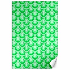 Awesome Retro Pattern Green Canvas 20  x 30  