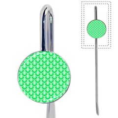 Awesome Retro Pattern Green Book Mark