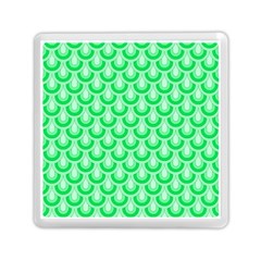 Awesome Retro Pattern Green Memory Card Reader (Square) 