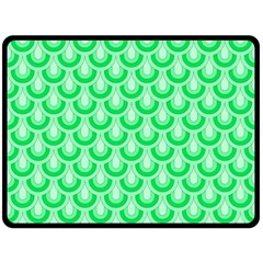 Awesome Retro Pattern Green Double Sided Fleece Blanket (Large) 