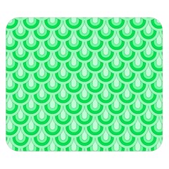 Awesome Retro Pattern Green Double Sided Flano Blanket (Small) 