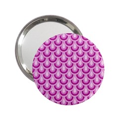 Awesome Retro Pattern Lilac 2 25  Handbag Mirrors by ImpressiveMoments