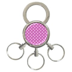 Awesome Retro Pattern Lilac 3-ring Key Chains by ImpressiveMoments