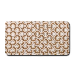 Retro Mirror Pattern Brown Medium Bar Mats by ImpressiveMoments