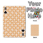 Retro Mirror Pattern Peach Playing Cards 54 Designs  Front - Club8
