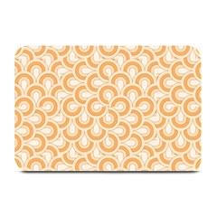 Retro Mirror Pattern Peach Plate Mats by ImpressiveMoments