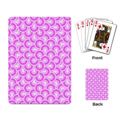 Retro Mirror Pattern Pink Playing Card by ImpressiveMoments