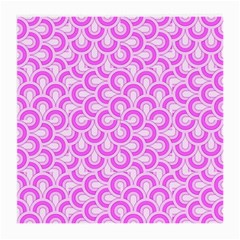 Retro Mirror Pattern Pink Medium Glasses Cloth (2-side)