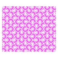 Retro Mirror Pattern Pink Double Sided Flano Blanket (small) 