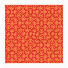 Retro Mirror Pattern Red Medium Glasses Cloth (2-side) by ImpressiveMoments