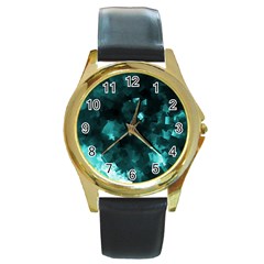 Space Like No.5 Round Gold Metal Watches