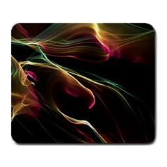 Glowing, Colorful  Abstract Lines Large Mousepads