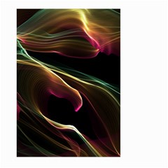 Glowing, Colorful  Abstract Lines Large Garden Flag (Two Sides)