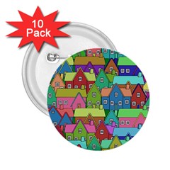 House 001 2 25  Buttons (10 Pack)  by JAMFoto