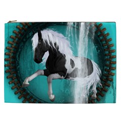 Beautiful Horse With Water Splash  Cosmetic Bag (xxl)  by FantasyWorld7