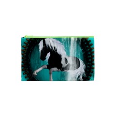 Beautiful Horse With Water Splash  Cosmetic Bag (xs) by FantasyWorld7