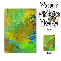 Abstract In Blue, Green, Copper, And Gold Multi-purpose Cards (rectangle)  by digitaldivadesigns