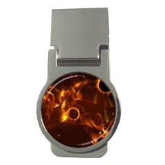 Fire And Flames In The Universe Money Clips (round)  by FantasyWorld7