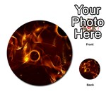 Fire And Flames In The Universe Multi-purpose Cards (Round)  Back 14